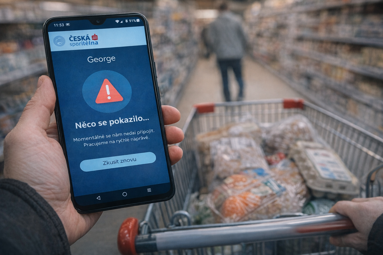 George výpadek dnes: Proč nefunguje bankovnictví České spořitelny?